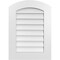 Ekena Millwork Arch Top Surface Mount PVC Gable Vent: Functional, w/ 3-1/2"W x 1"P Standard Frame, 20"W x 28"H GVPAR20X2801SF - alternate 1